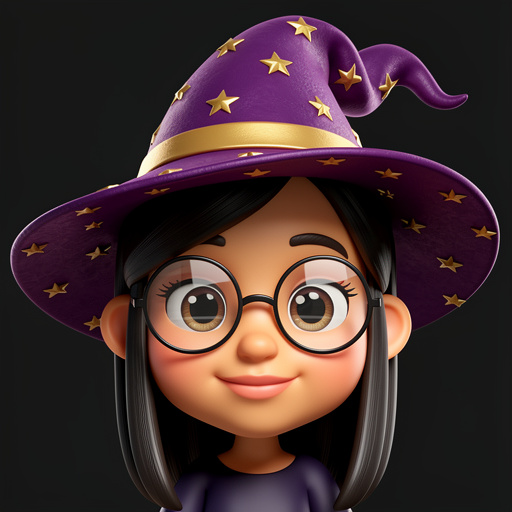Wizard emoji portrait